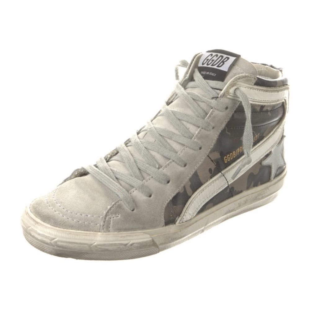 Golden Goose Camouflage High-Top Sneakers - camo